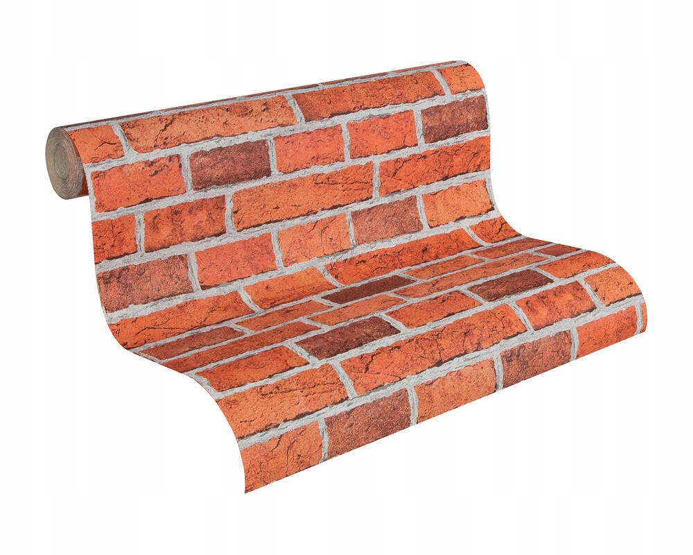 TAPETA ŚCIENNA PAPIEROWA CEGŁA CZERWONA LOFT Marka AS