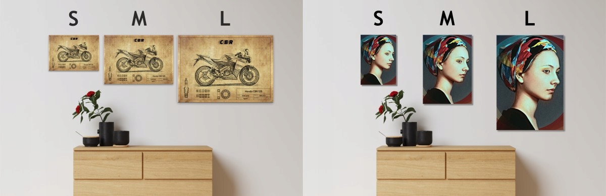 DEKORACJA ŚCIENNA PLAKAT METAL BLACHA OBRAZ OZDOBA Wysokość produktu 59.4 cm