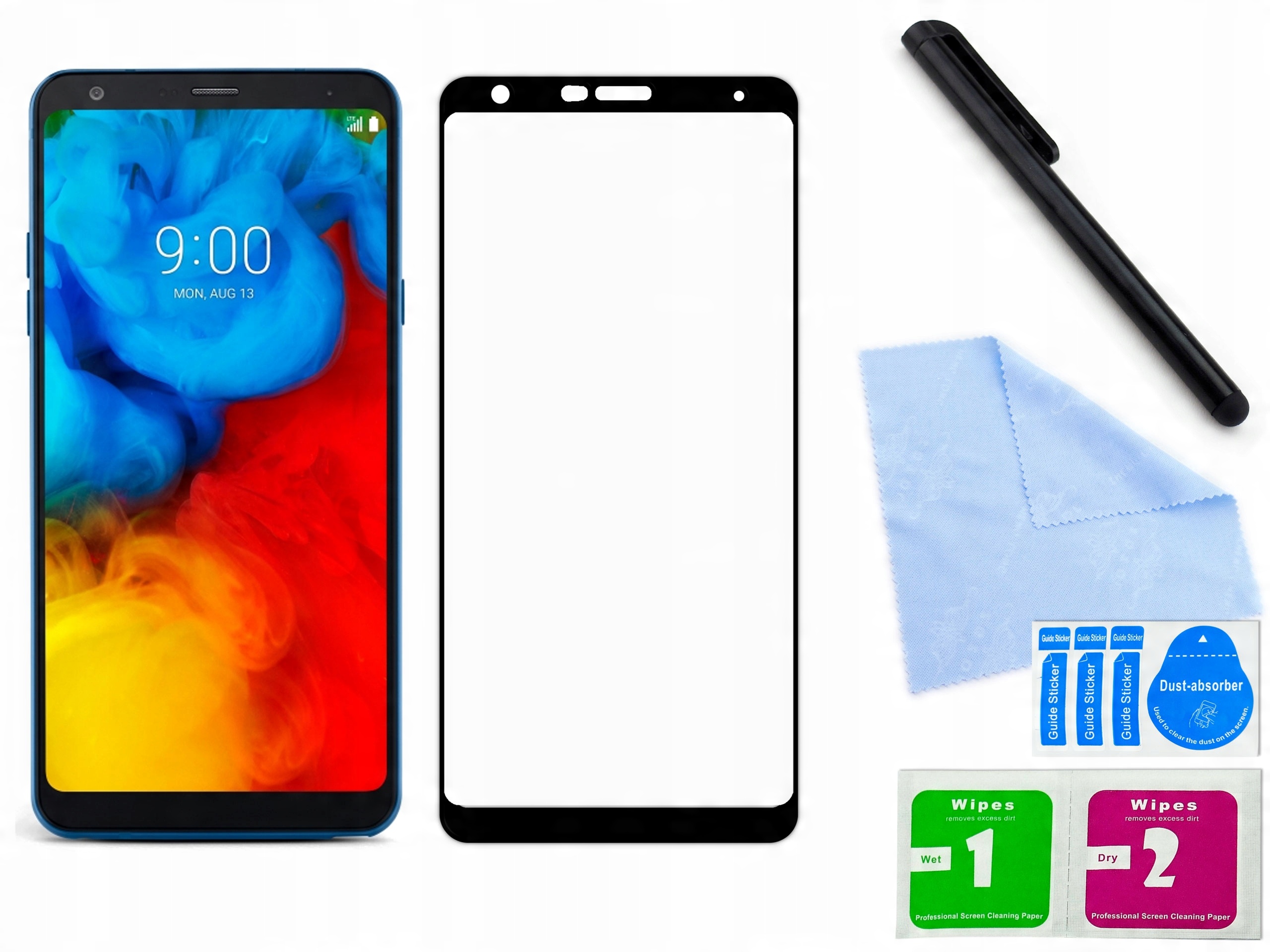 

Szkło hartowane, 3D, 9H, do Lg Stylo 4 Czarne