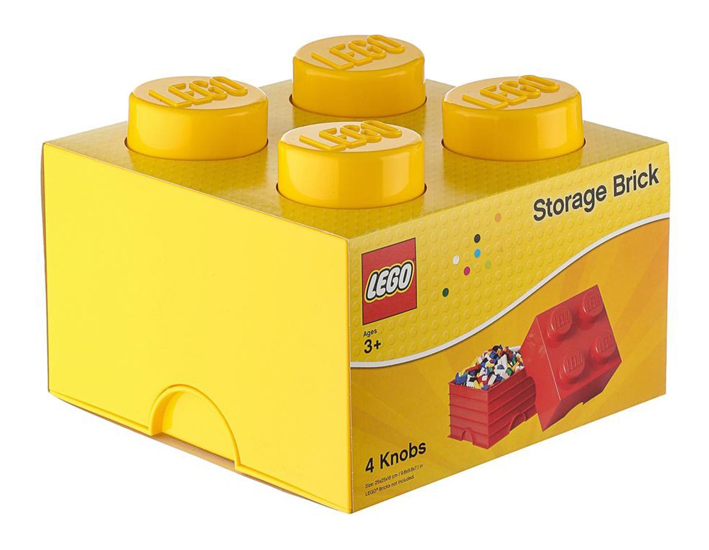 Pojemnik Lego 40031732 klocek 4 żółty