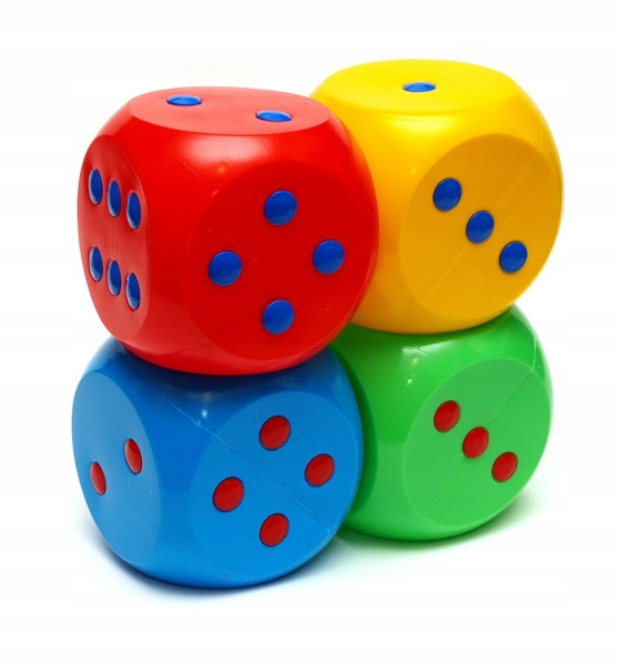 DUŻA LEKKA KOLOROWA KOSTKA DO GIER DO PRZEDSZKOLA Nazwa 11