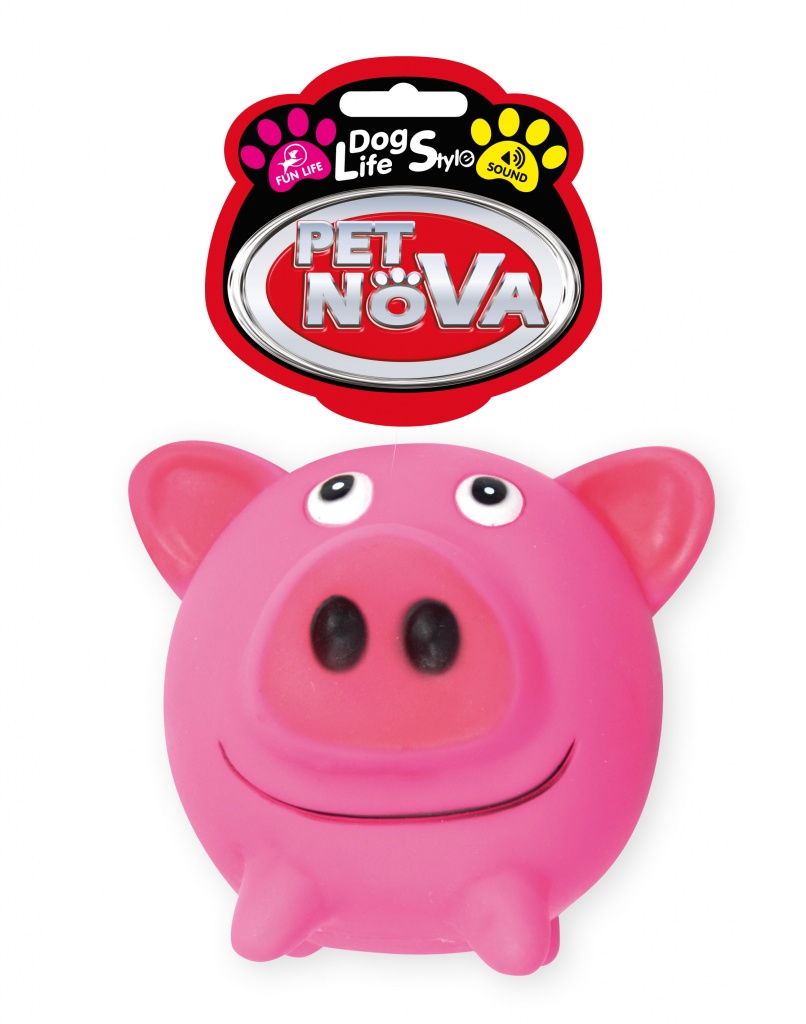 

Pet Nova świnka winylowa 10cm kula dzwięk