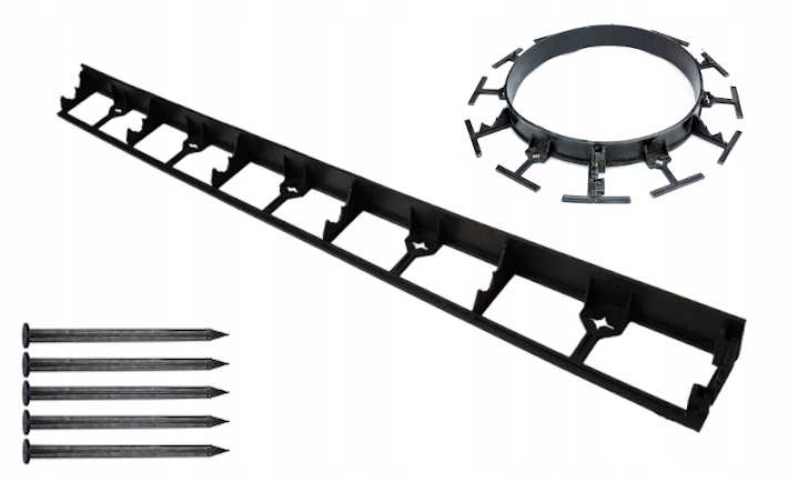 

Border 45 Obrzeże Trawnikowe Palisada + 5 Kotew