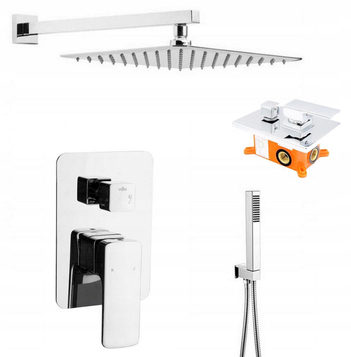 

ZN6 Zestaw Prysznicowy Bateria Podtynkowa Deszczow