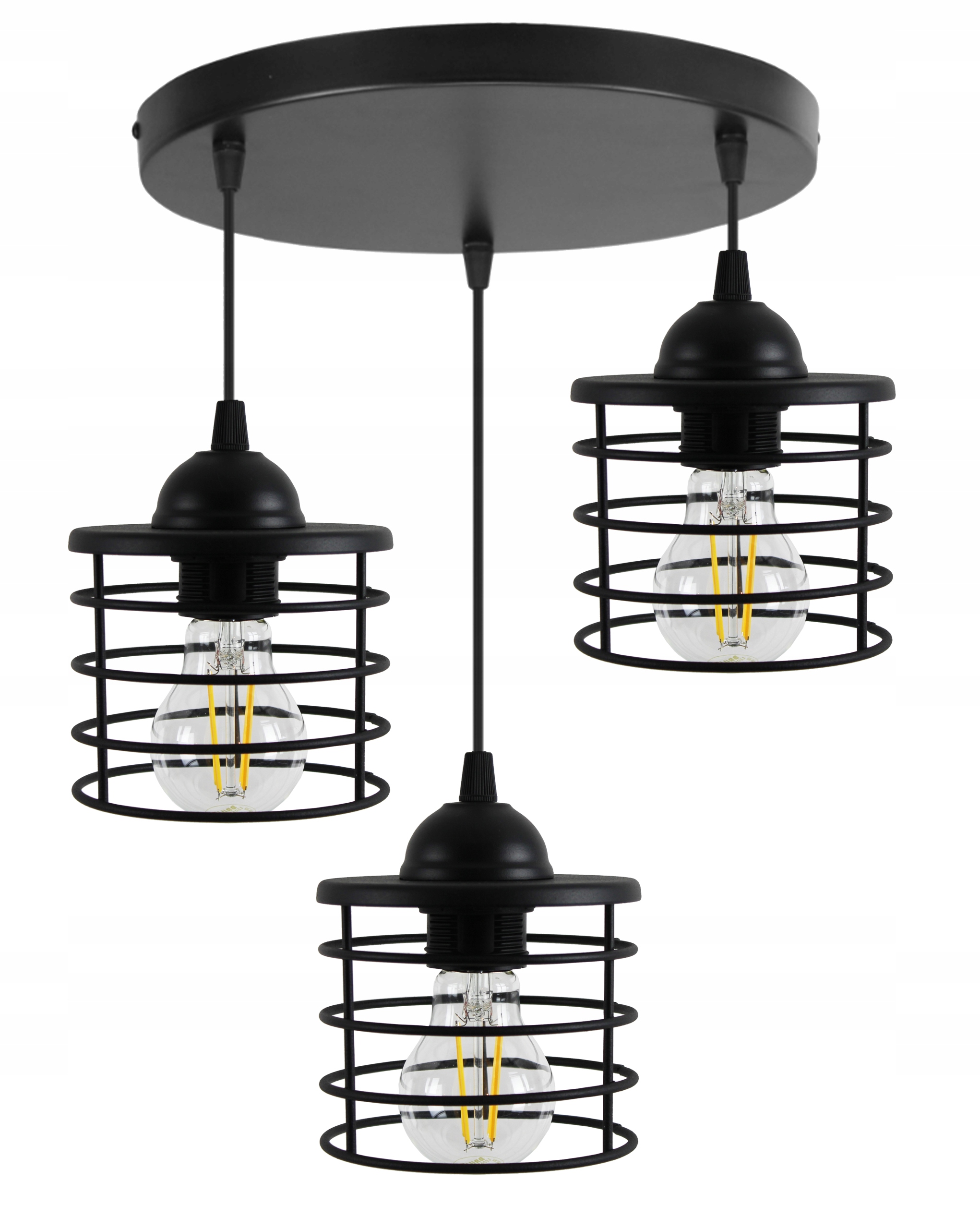 

Lampa Wisząca Żyrandol Plafon Circle Edison Led