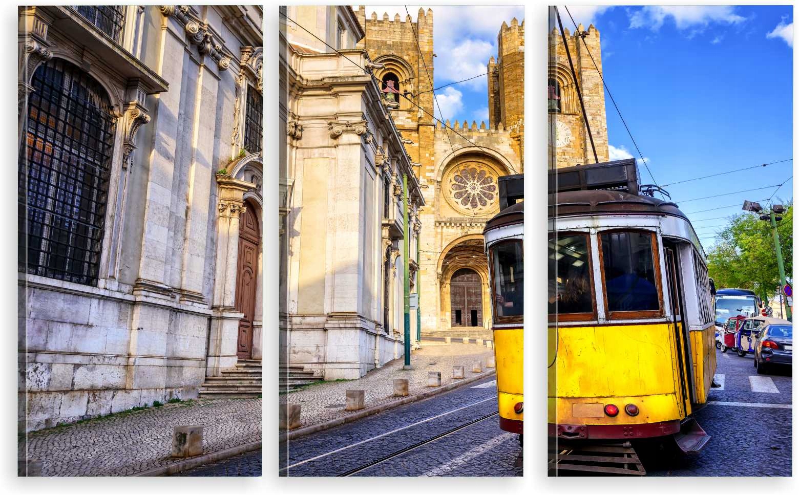 

Tryptyk Obraz Na Ścianę Lizbona Tramwaj 800 Wzorów