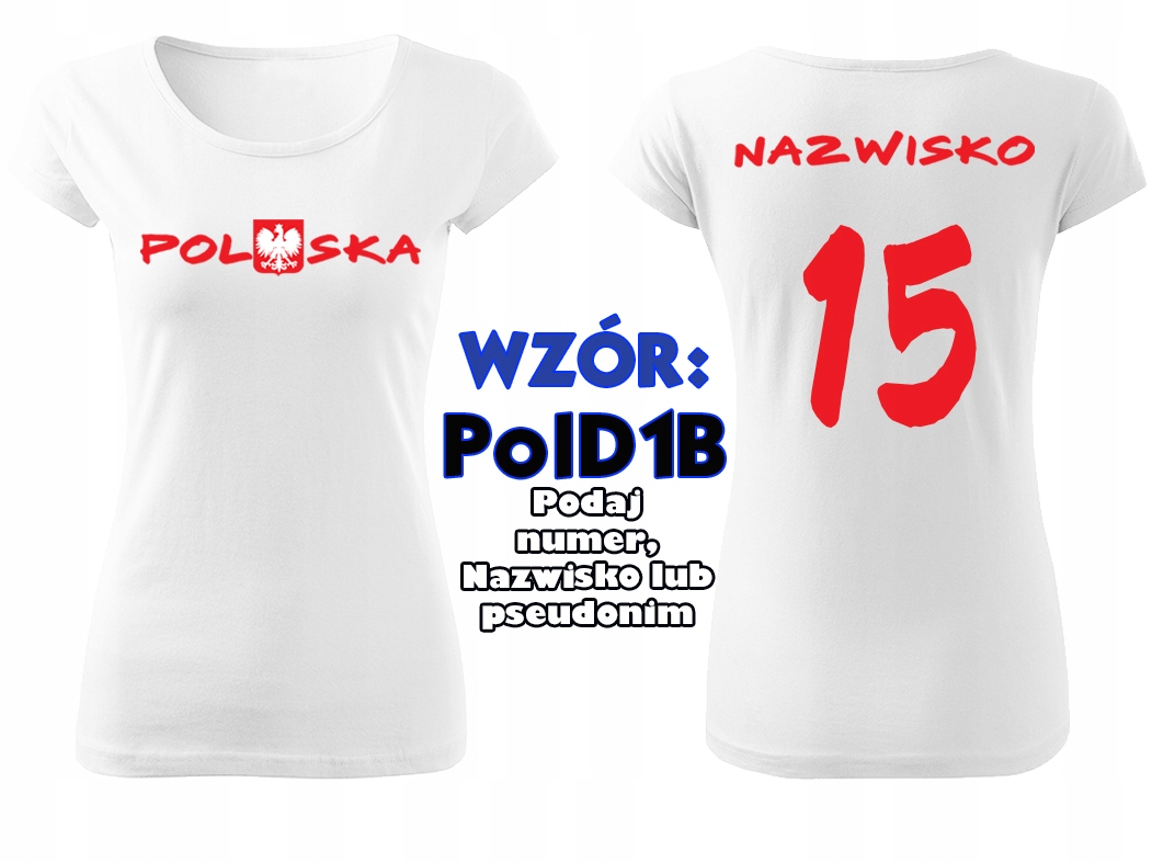 Koszulka POLSKA KIBICA damska REPREZENTACJI XS Marka inna