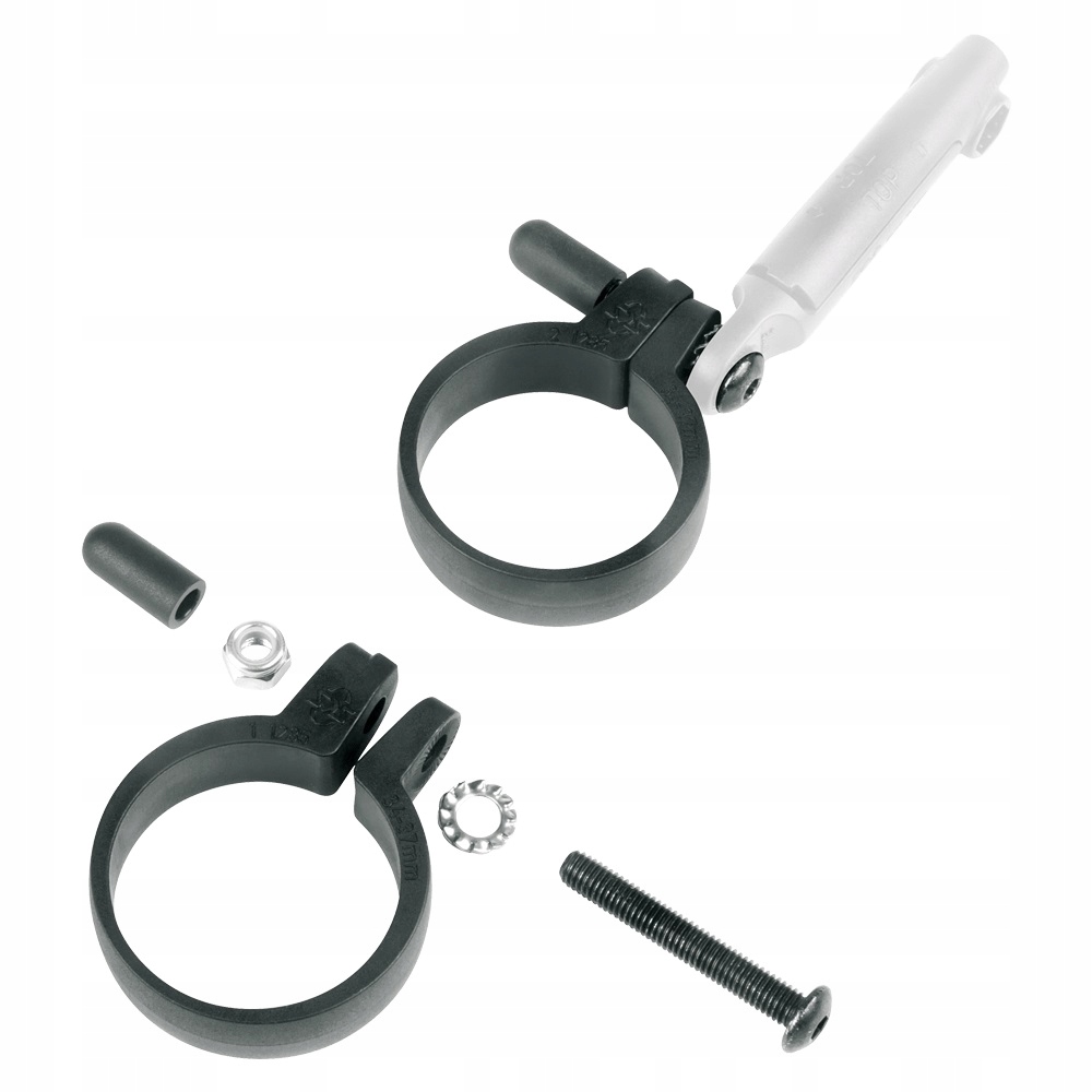 Komplet uchwytów przedniego błotnika do amortyzatora Sks 31-34mm czarne