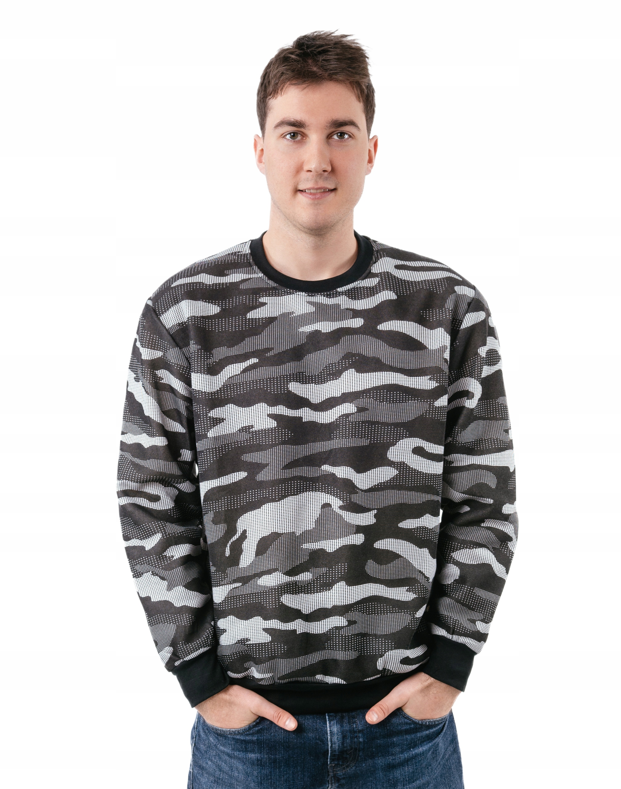 

Bluza Męska Moro Dresowa Bawełniana 2296-01 r XL