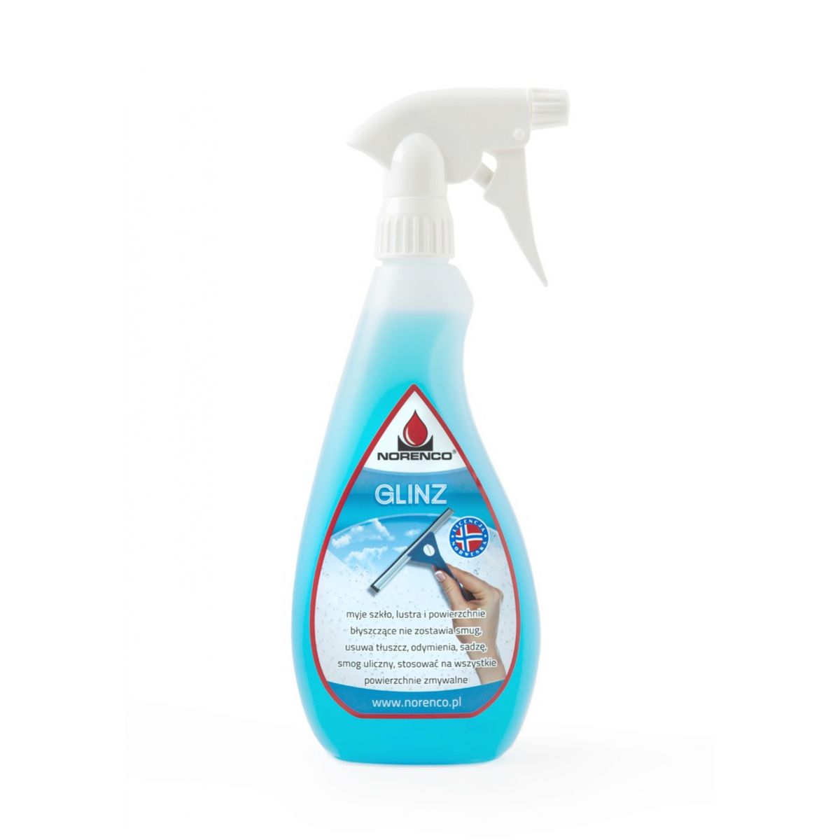 

Płyn Do Mycia Szyb Luster Glinz 500ML Norenco