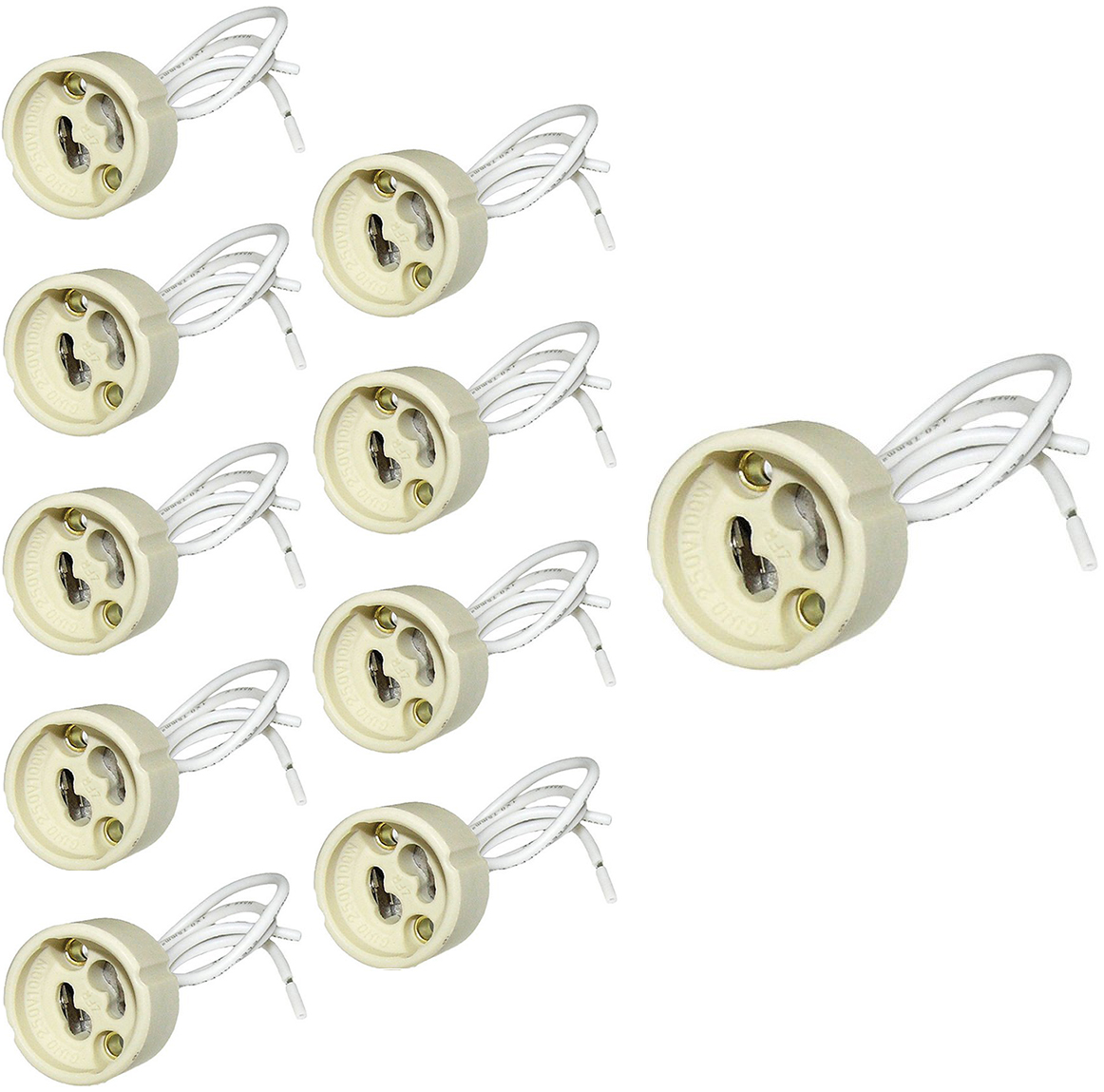 

10xGniazda przyłączeniowe GU10 led żarówka