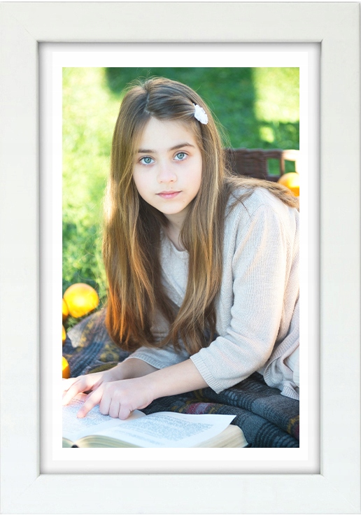 

Rama Drewniana Biała Foto Ramka 30X40 CM