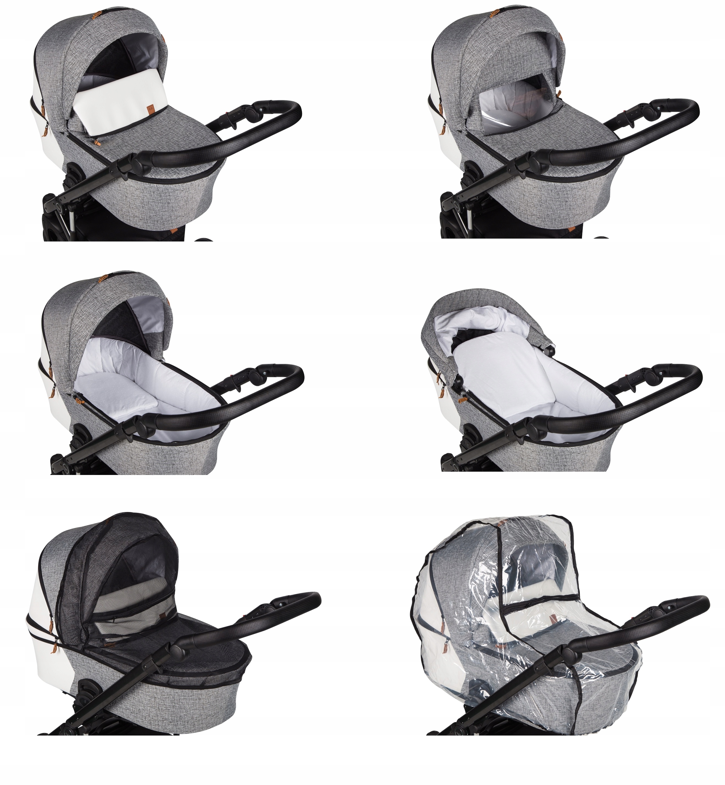 WÓZEK DZIECIĘCY BABY MERC MOSCA 2W1 Model MO/ML204/B