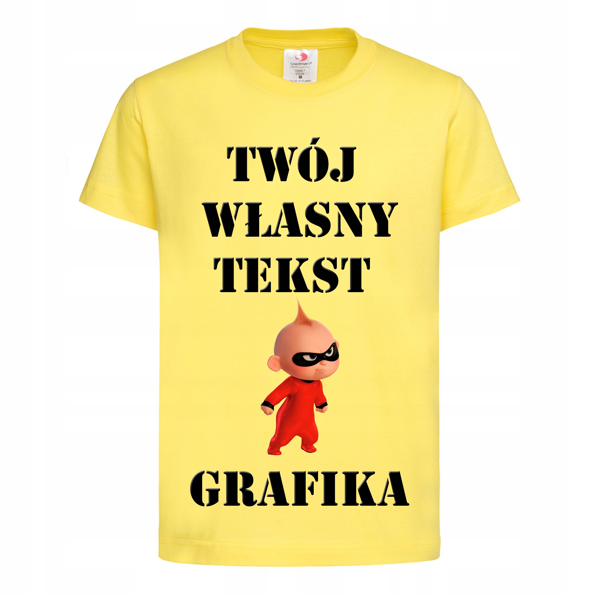 

Koszulka Dziecięca Żółta Własny Nadruk 158-164 CM