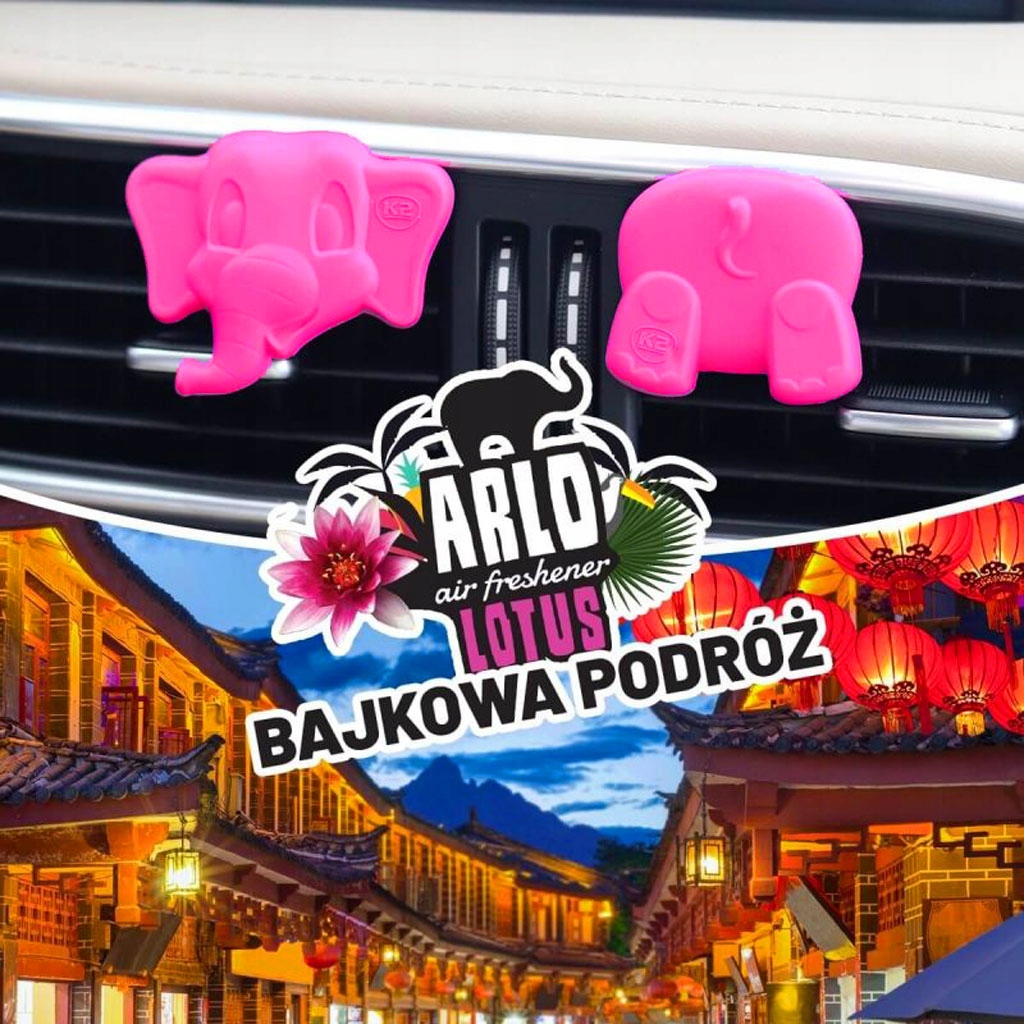 K2 ARLO SŁONIK RELAKSUJĄCY ZAPACH LOTUS W KRATKĘ Producent K2