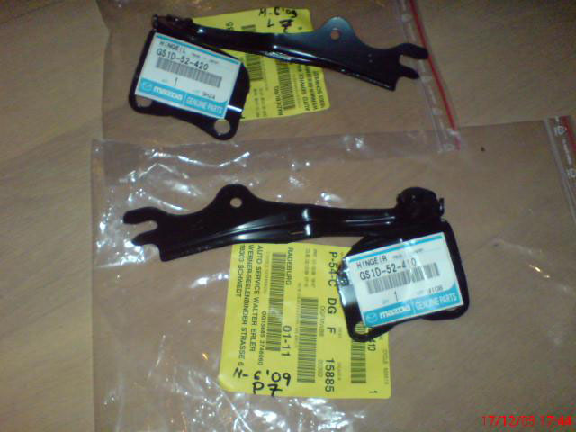 Mazda 6 GH od 2008 zawias maski lewy NOWY ORYGINAŁ