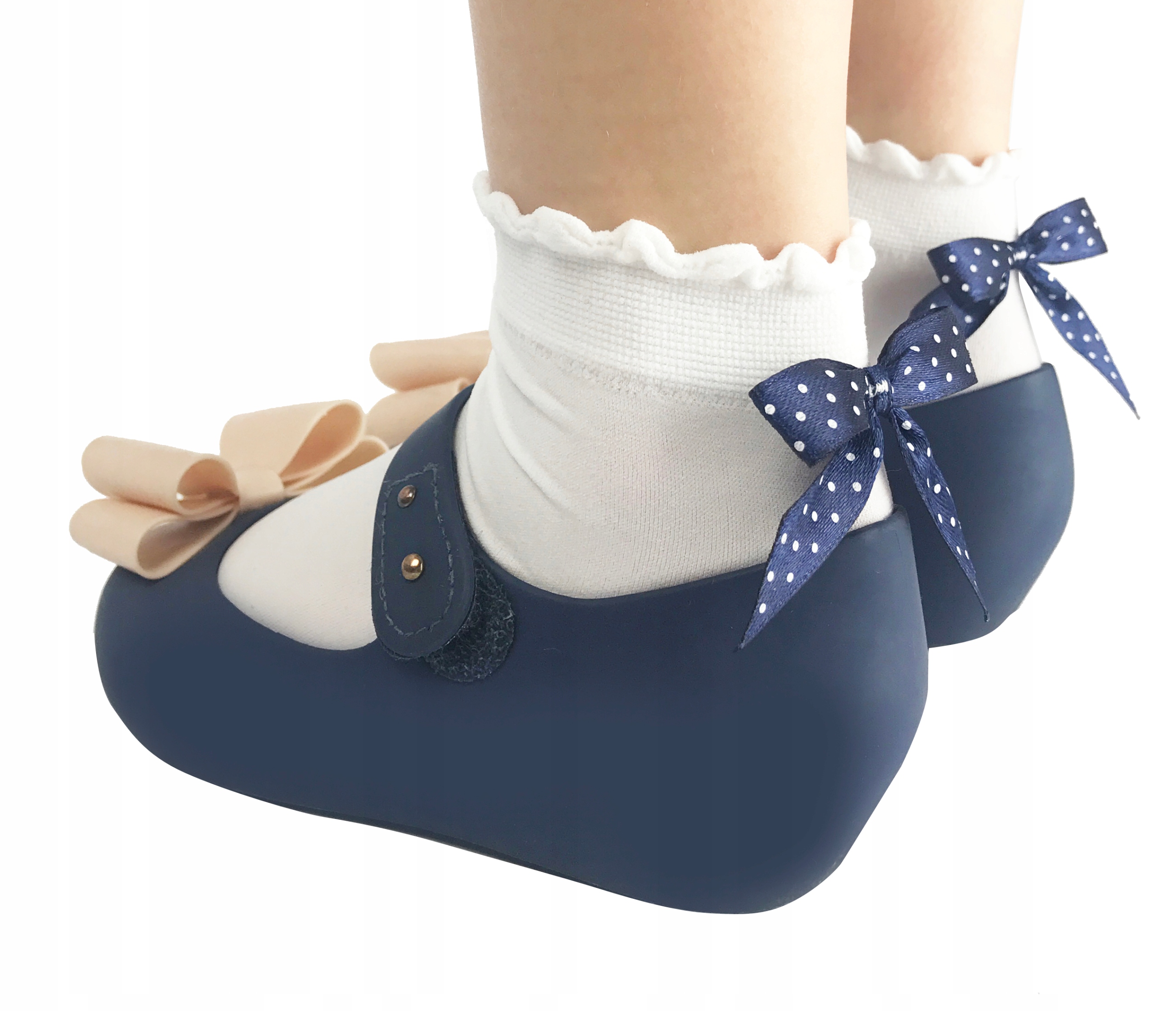 

Skarpetki dziecięce z kokardką rozm. 9-14 lat