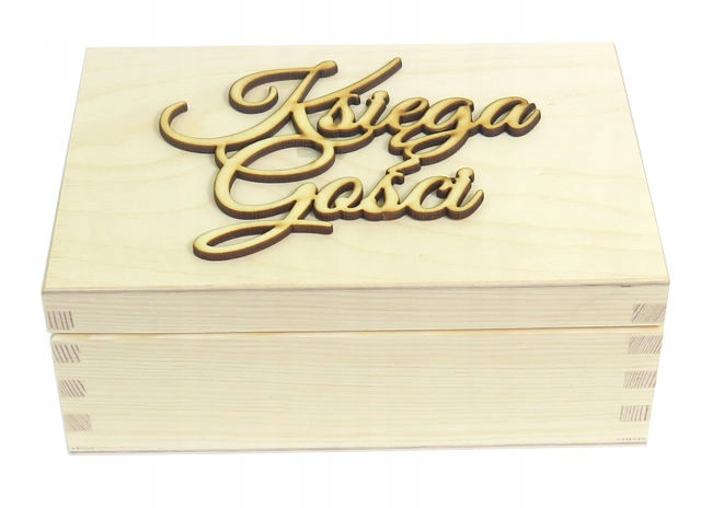 

Pudełko dekor sercami serce księga gości decoupage