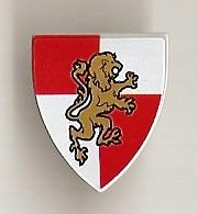 

Lego Tarcza trójkątna lew 3846pb27 szara jasna