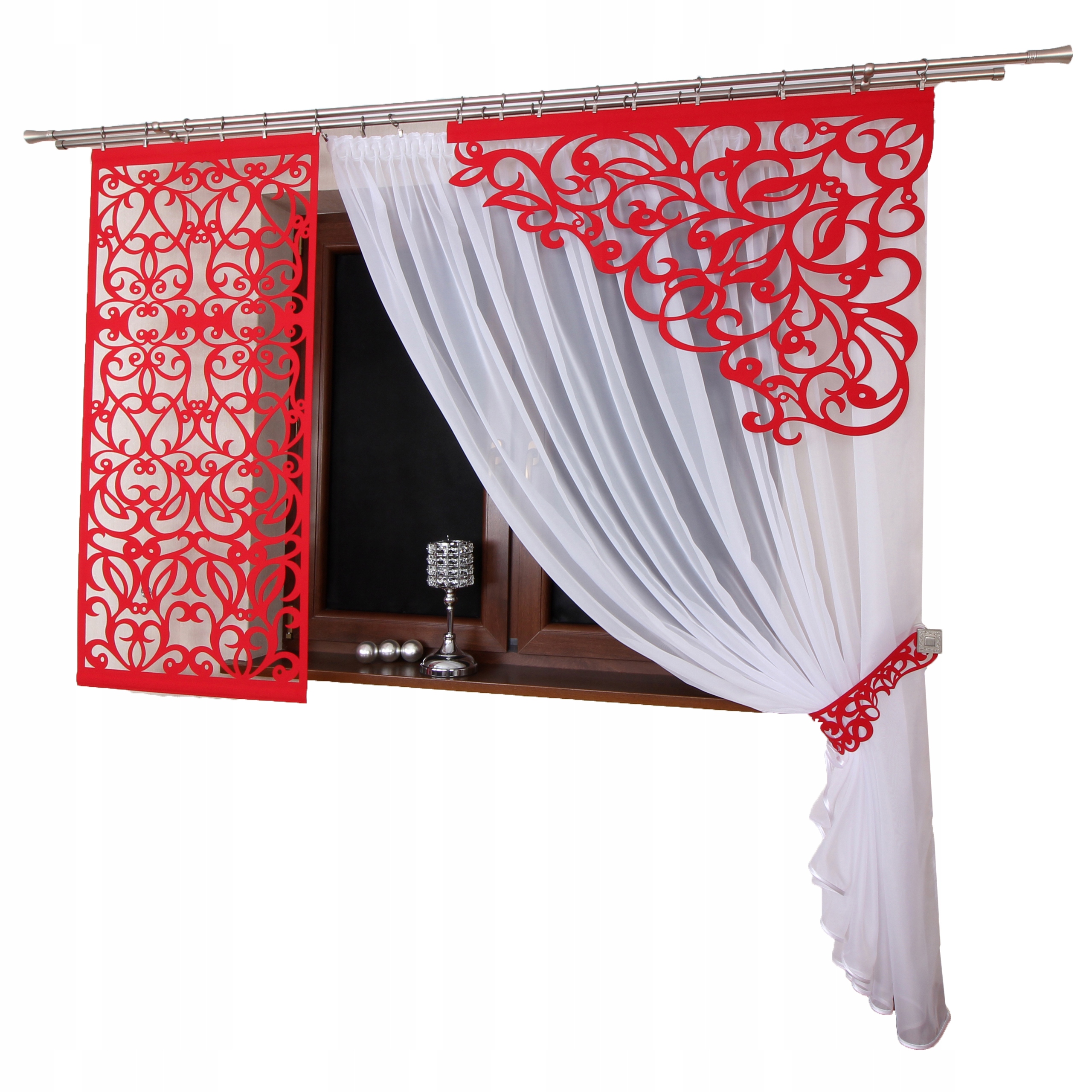 

Kmpl firan Klara Panel 60x130 Narożnik 96x65 Ażur