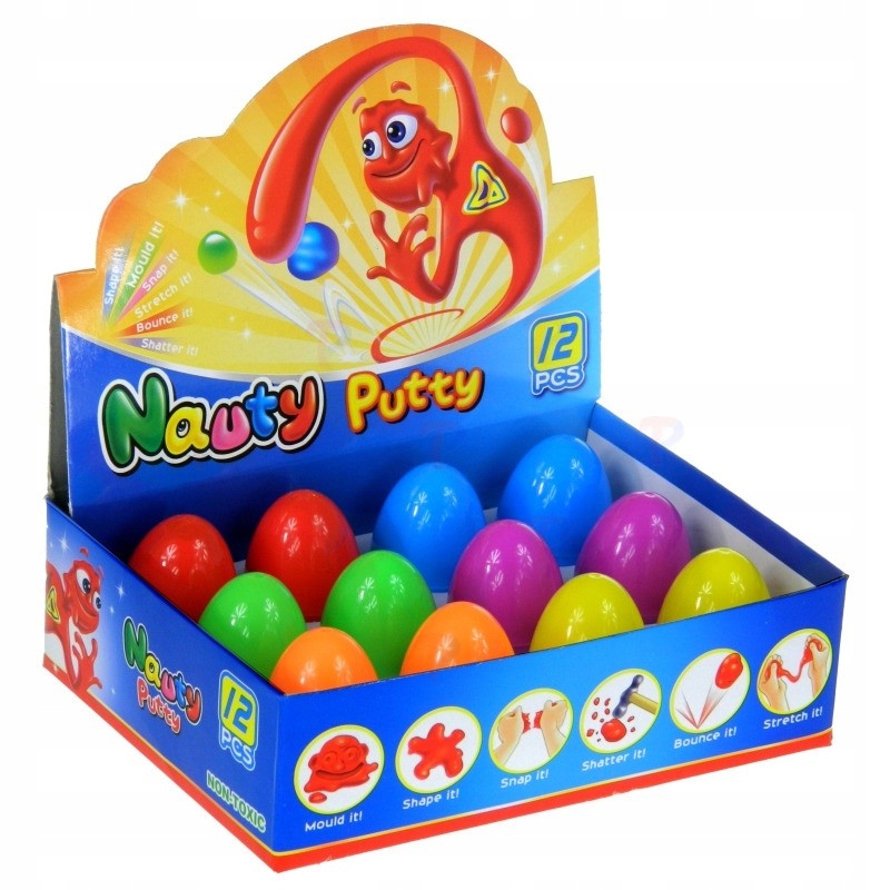 

Sprytna Magiczna Plastelina Masa W Jajku Box 12szt