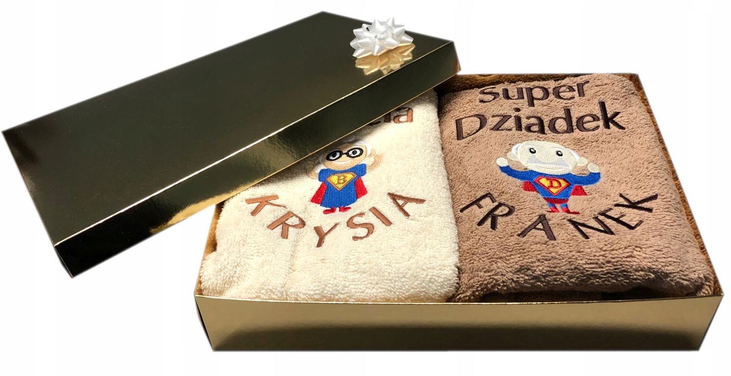 

dzień Babci i Dziadka 2x Ręcznik Z Haftem