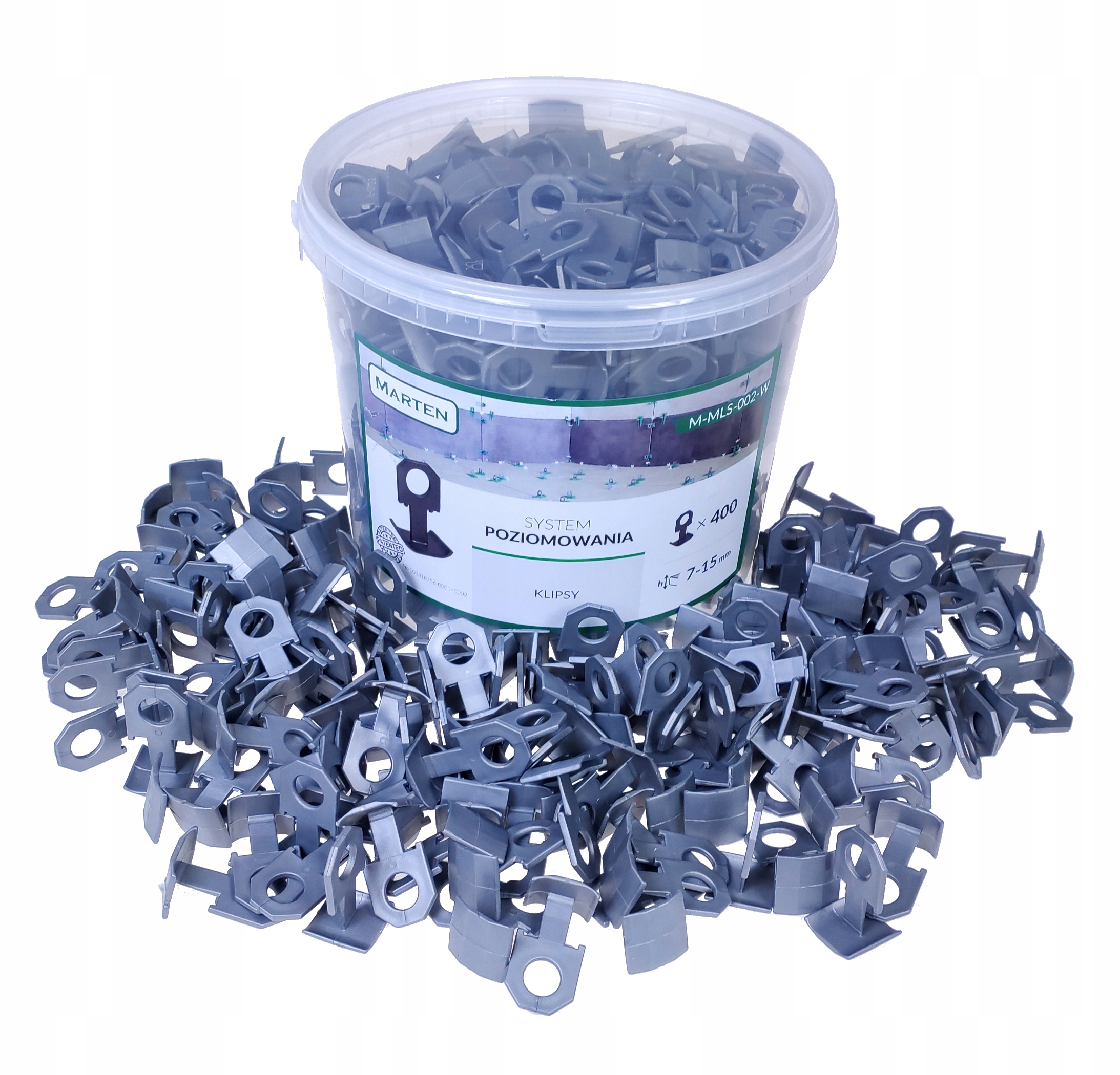 SZYBKI SYSTEM POZIOMOWANIA PŁYTEK 400 klipsów