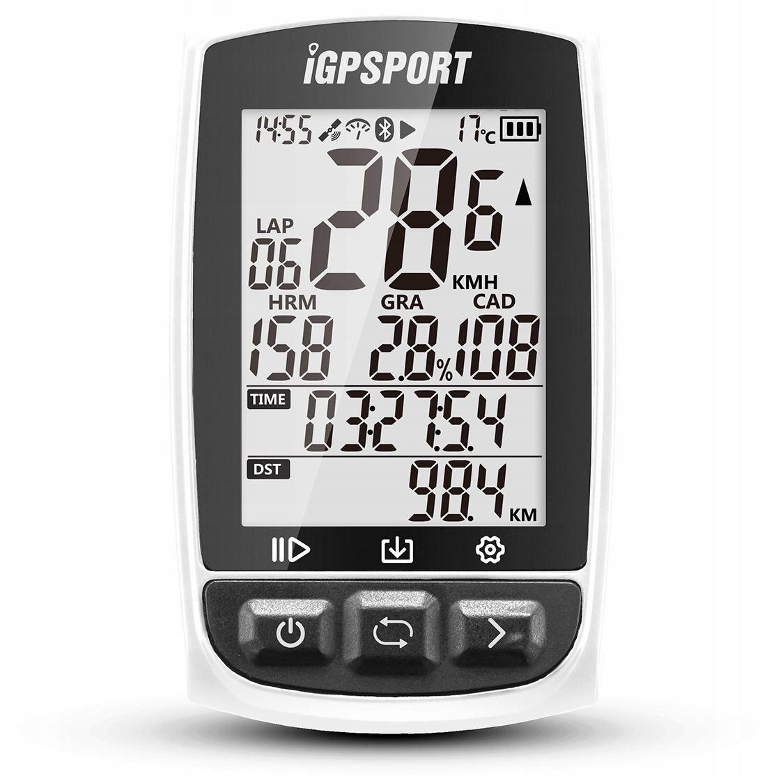 

Licznik rowerowy Gps iGPSport iGS50E biały