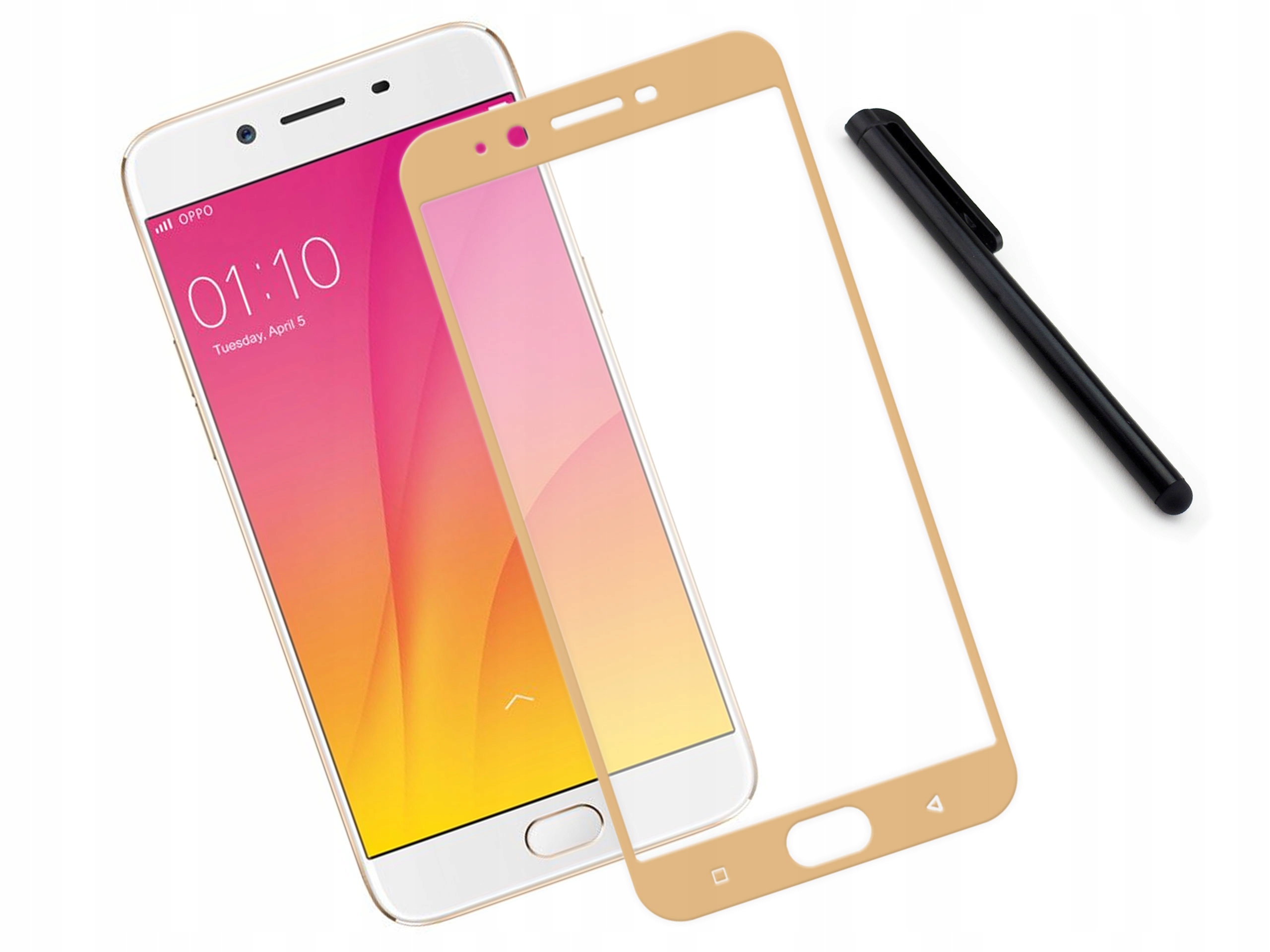 

Szkło hartowane 3D 9H Oppo R9s plus Złote