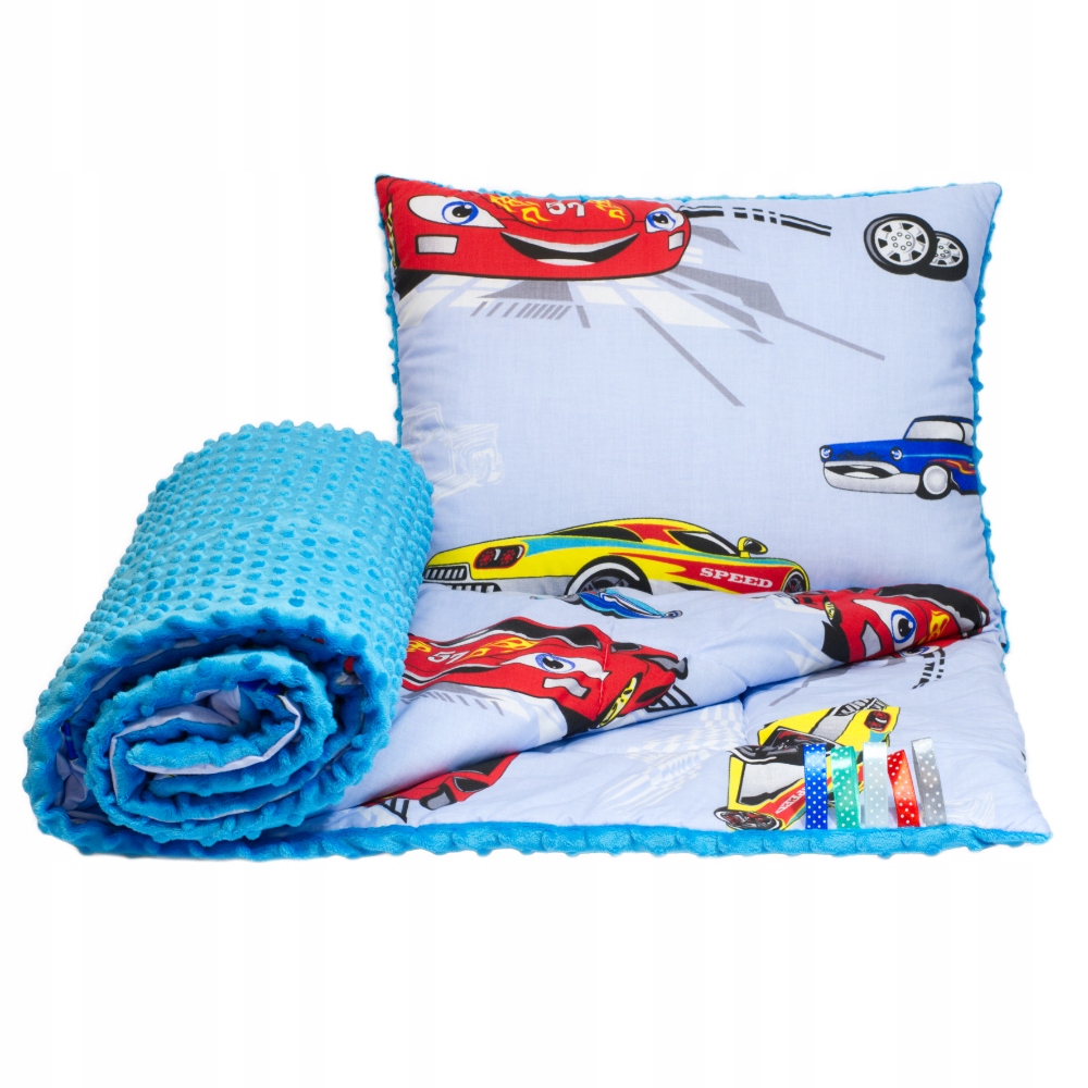 

Kocyk Minky 100x135 Poduszka Komplet Przedszkolaka