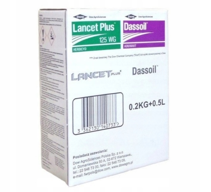 

Lancet plus 125WG 0,2 kg na1ha chwasty zboże ozime
