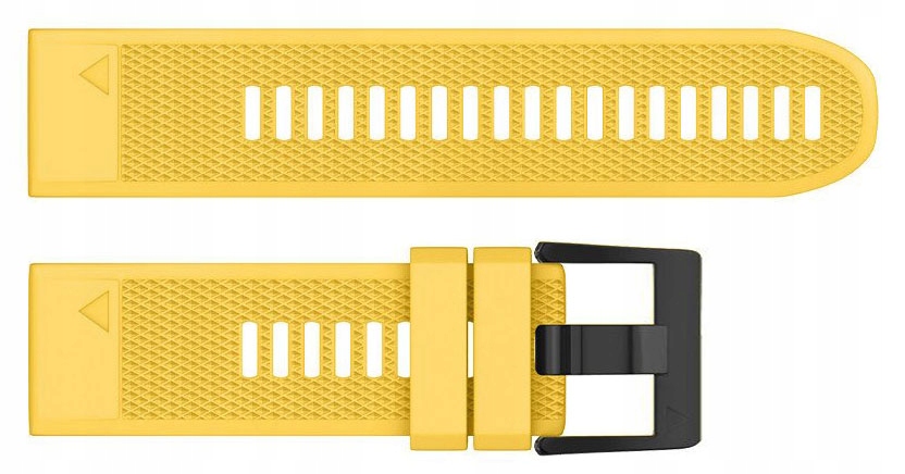 ŻÓŁTY Silikonowy Pasek Garmin FENIX 7 Solar Marka Tech-Band