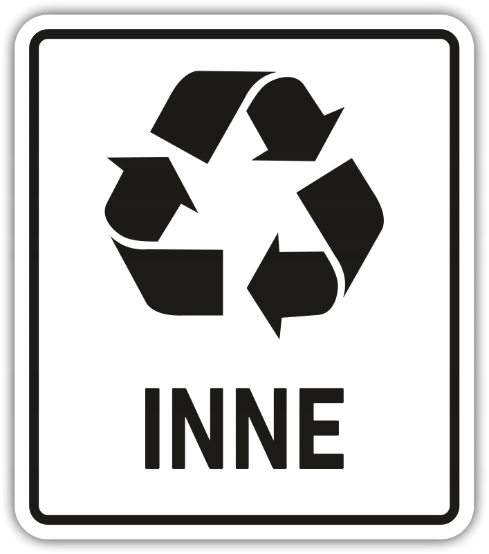 

Inne Naklejka na kosz segregacja śmieci 15 cm