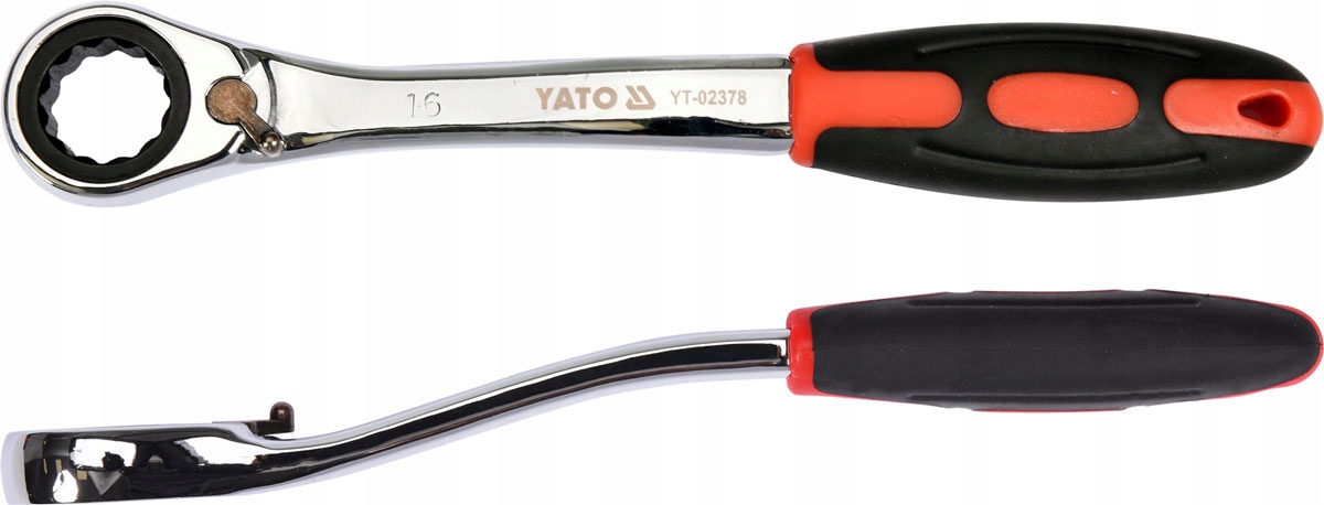 

Yato Klucz Oczkowy 16mm Z Grzechotką Odgięty CrV