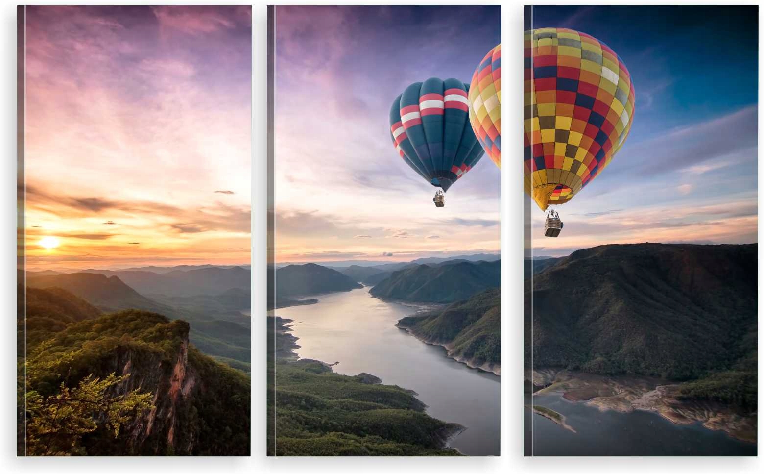 

Tryptyk Obraz Na Ścianę Balony Widok Góry 980 Wz