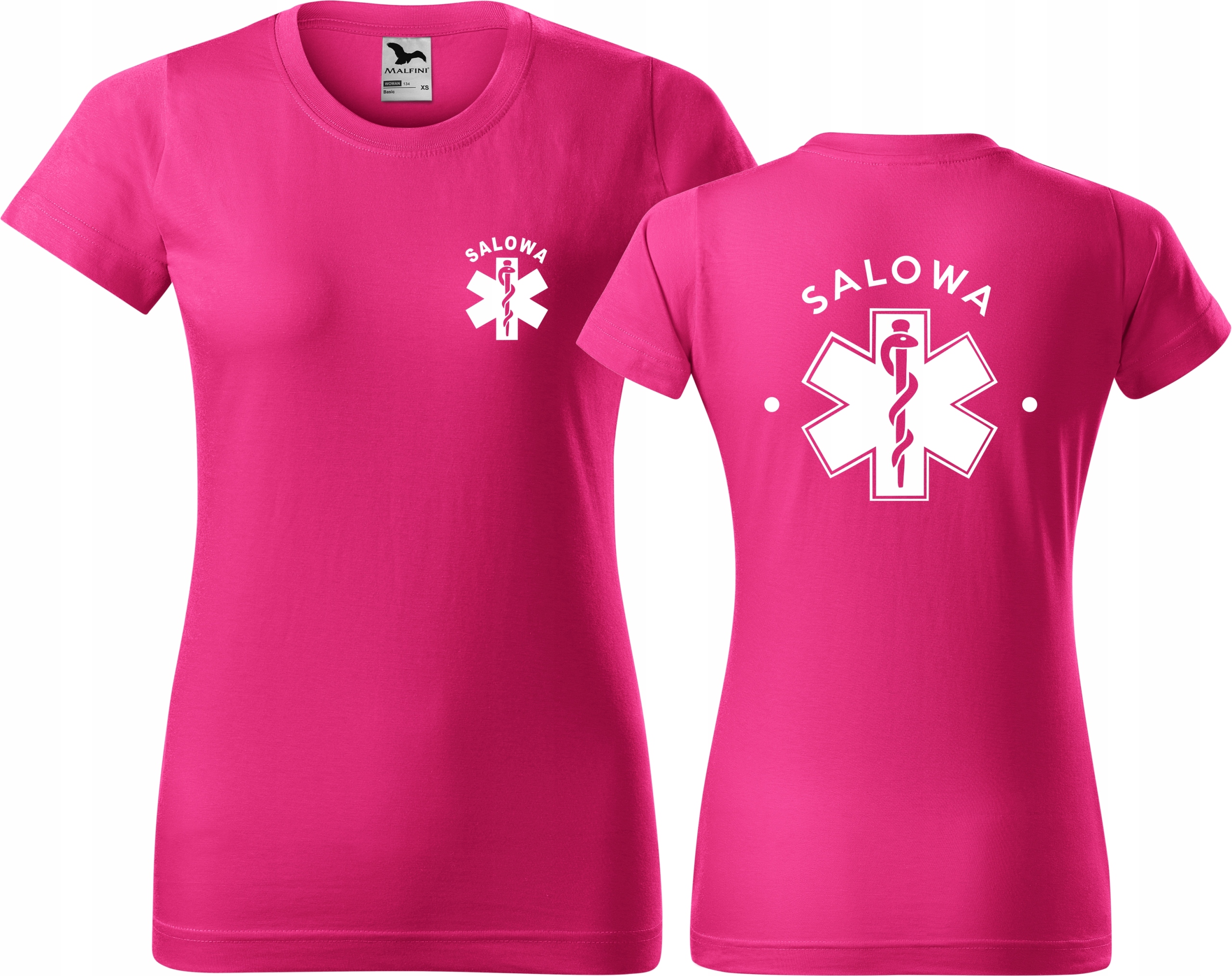 

Koszulka medyczna damska t-shirt nadruk Salowa S