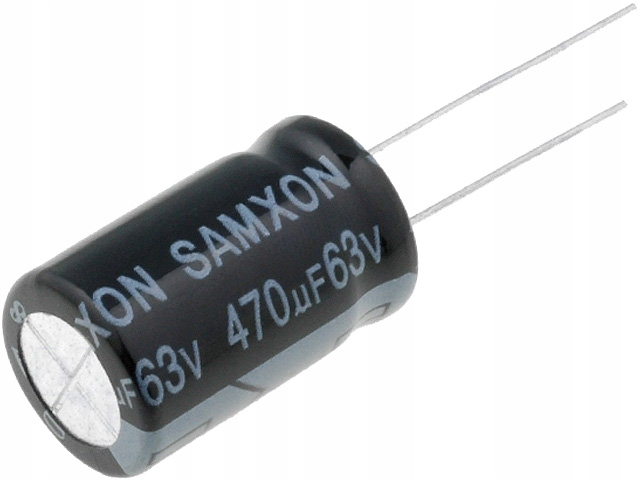 

KM470/63 Kondensator 470uF 63VDC 12.5x20mm Samxon
