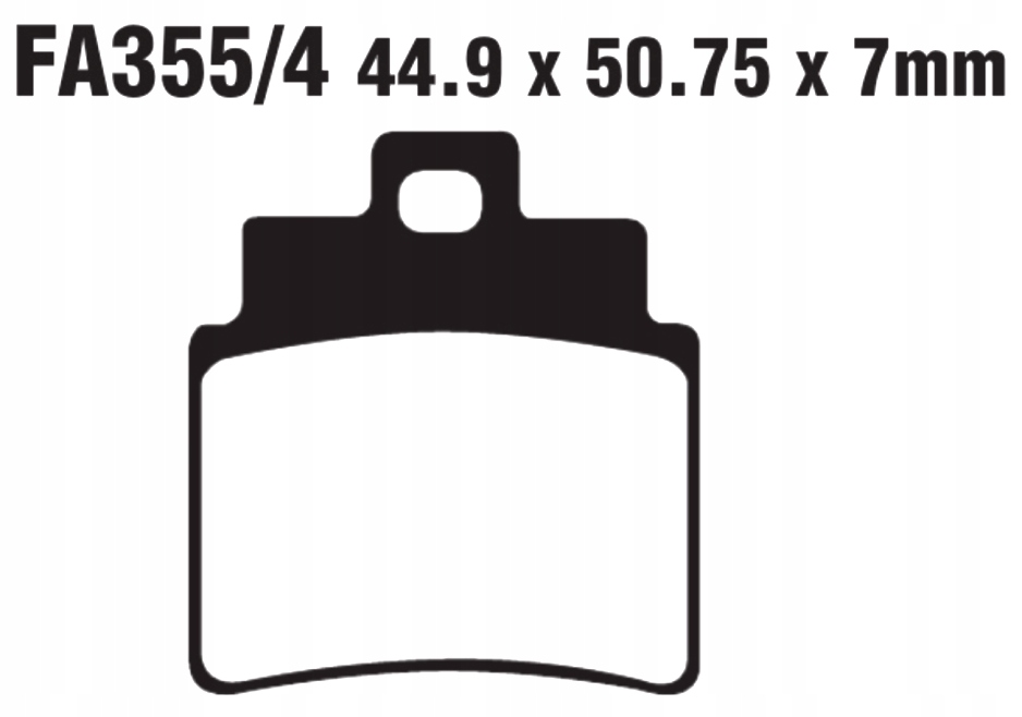 FA355/4 - ЗАДНИЕ КОЛОДКИ KYMCO KXR MXU MAXXER 250 300 МАНГУСТ