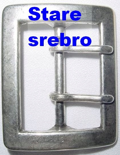 

Klamra tzw oficerska do paska 4,5cm stare srebro