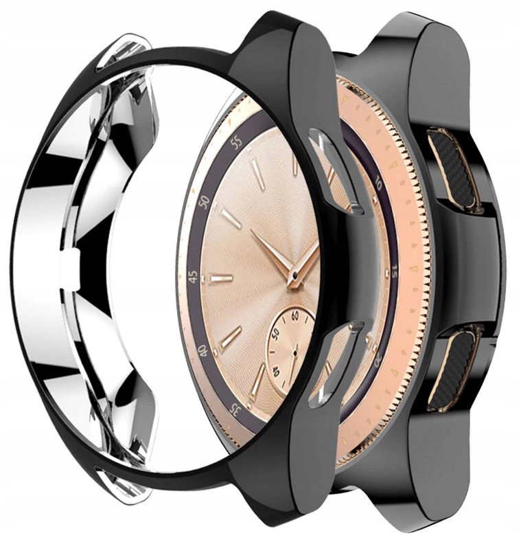CZARNE ETUI SILIKONOWE SAMSUNG GALAXY WATCH 42mm