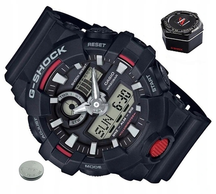 

Zegarek Casio G-shock GA-700 Na Komunię + Prezent