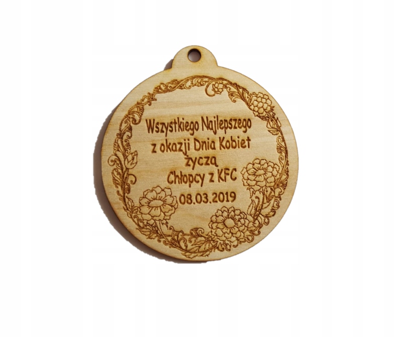 

#266 Medal Z Życzeniami Własny Grawer