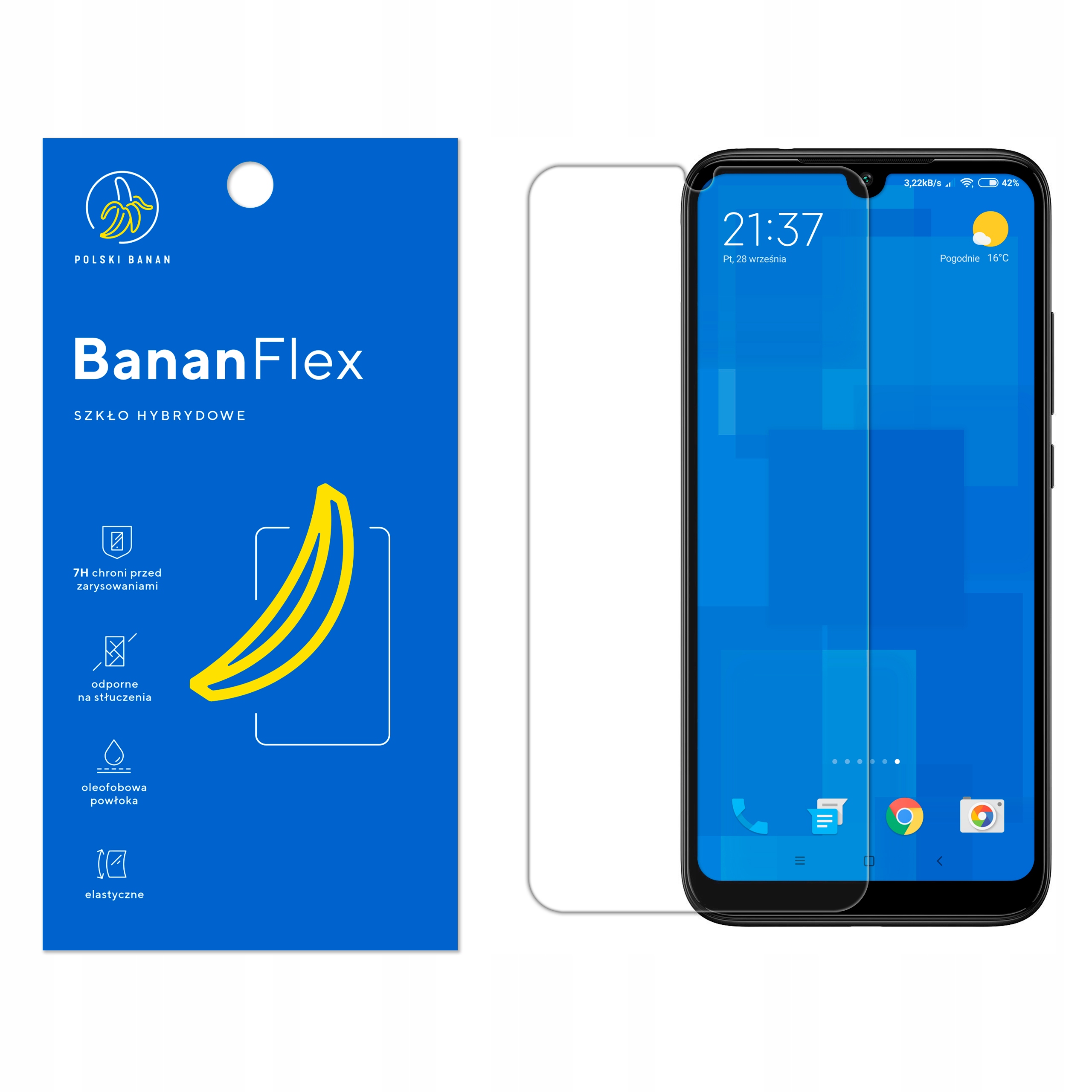 

Szkło Hybrydowe Polski Banan 7H do Xiaomi Redmi 7