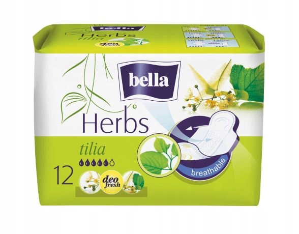 

Podpaski Bella Herbs wzbogacone kwiatem lipy 12szt