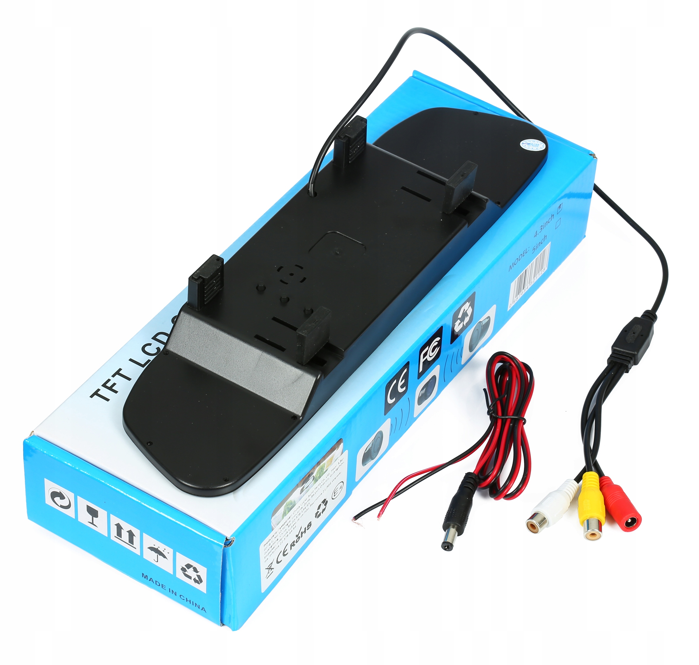 KAMERA COFANIA W RAMCE LED MONITOR LCD W LUSTERKU Display supply voltage 12 V