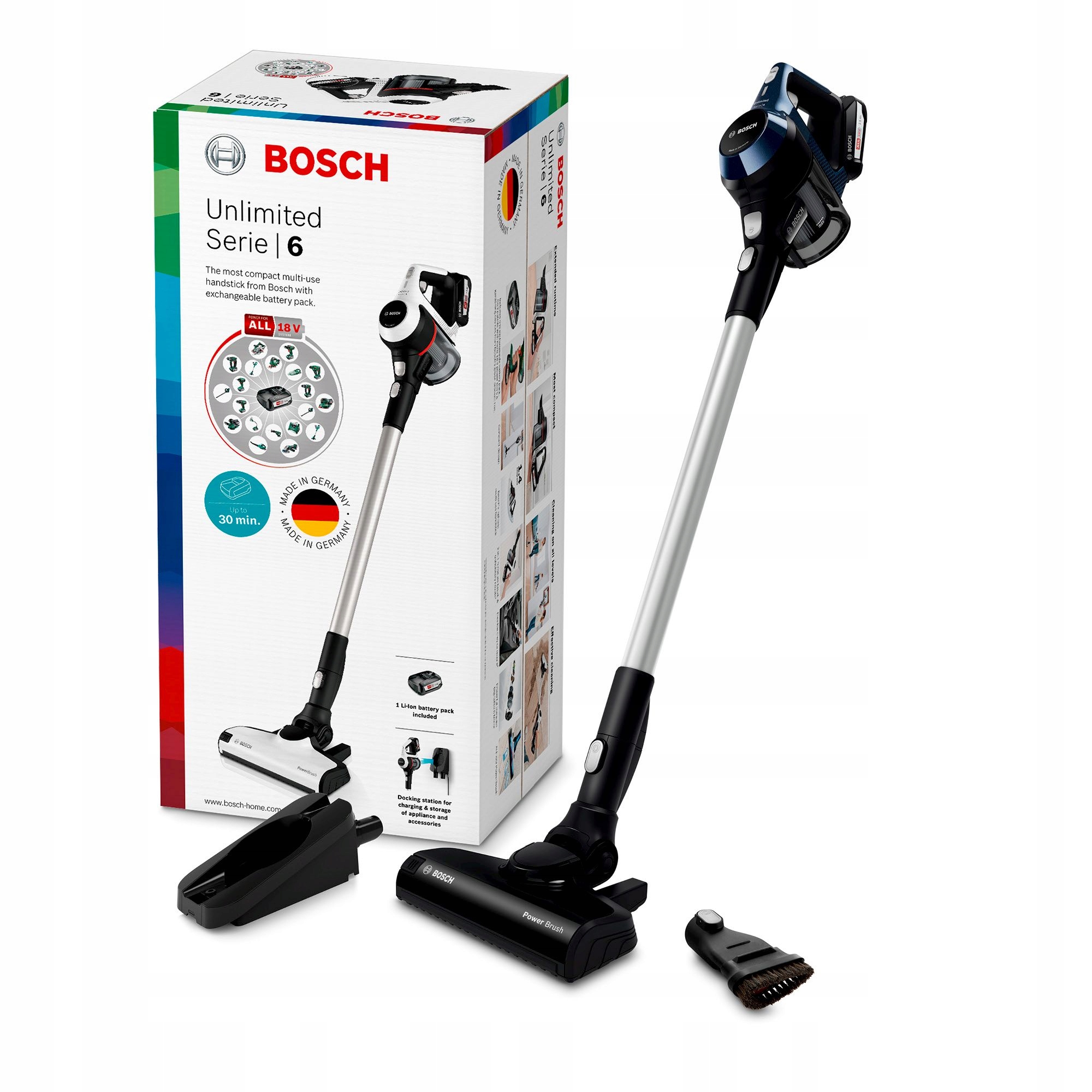 

Odkurzacz akumulatorowy pionowy Bosch BBS611PCK