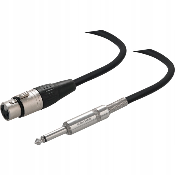 Kabel XLR - jack 6,3 mm Roxtone SMXJ210L10 10 m