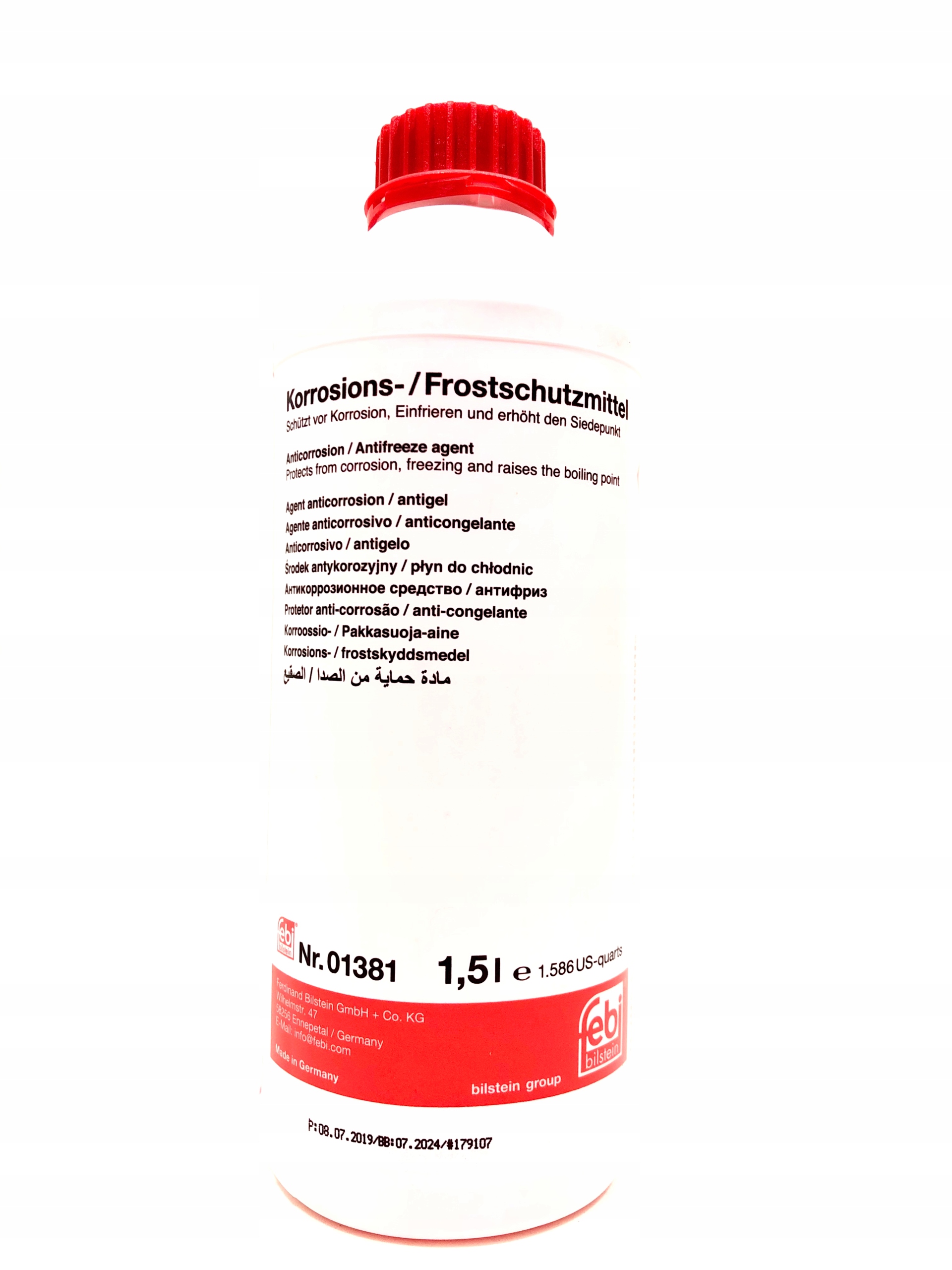 

Koncentrat Płynu Chłodzącego 1.5 L Czerwony -72'C