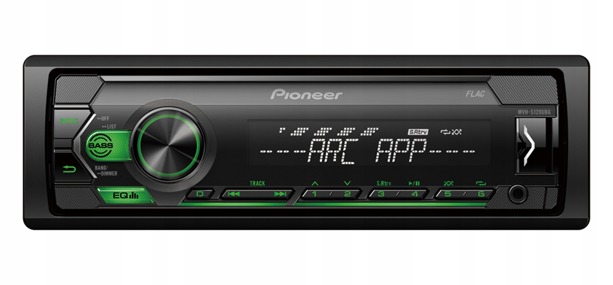 Pioneer MVH-S120UBG autorádio Aux Usb MP3 4x50W Zelená hora