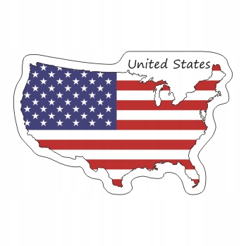 

Naklejka Stany Zjednoczone Usa na Walizkę Flaga